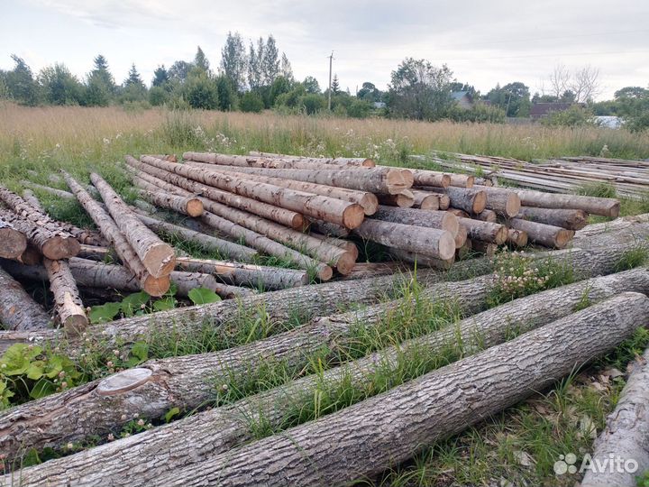 Столбы деревянные