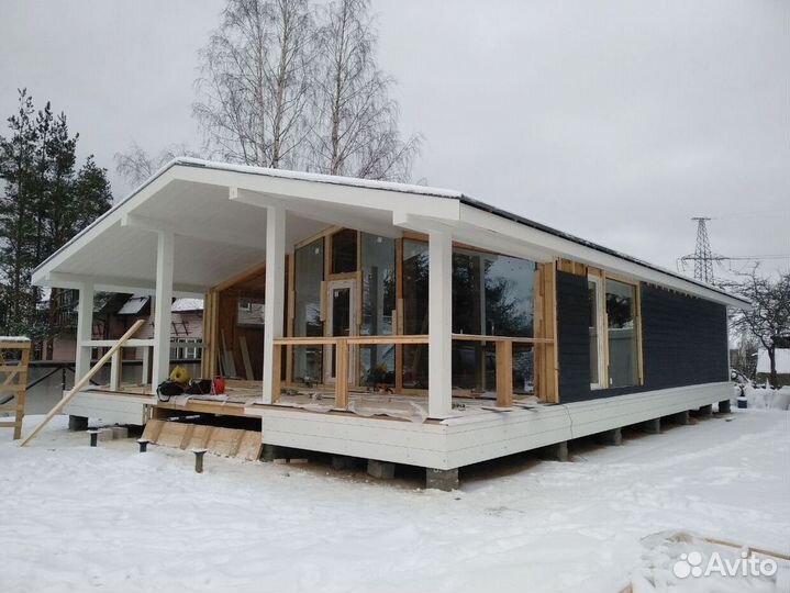 Безрамное остекление фахверков, каркасных домов