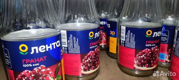 Бутылки стекло 1 л по 10шт