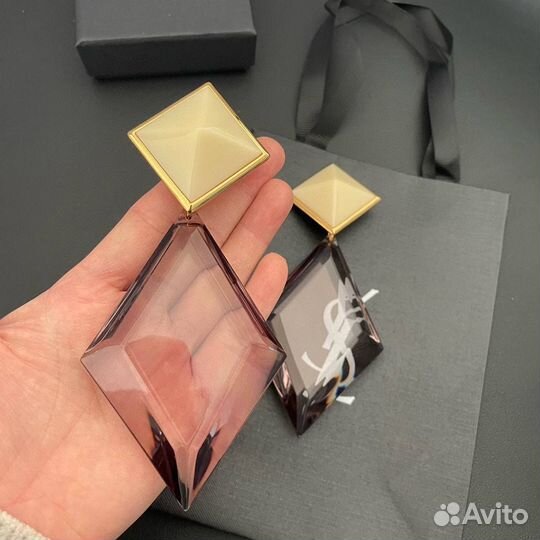 Серьги-клипсы Ysl