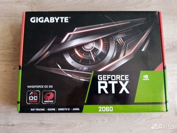 Продам видеокарту Gigabyte Geforce RTX2060 6Gb
