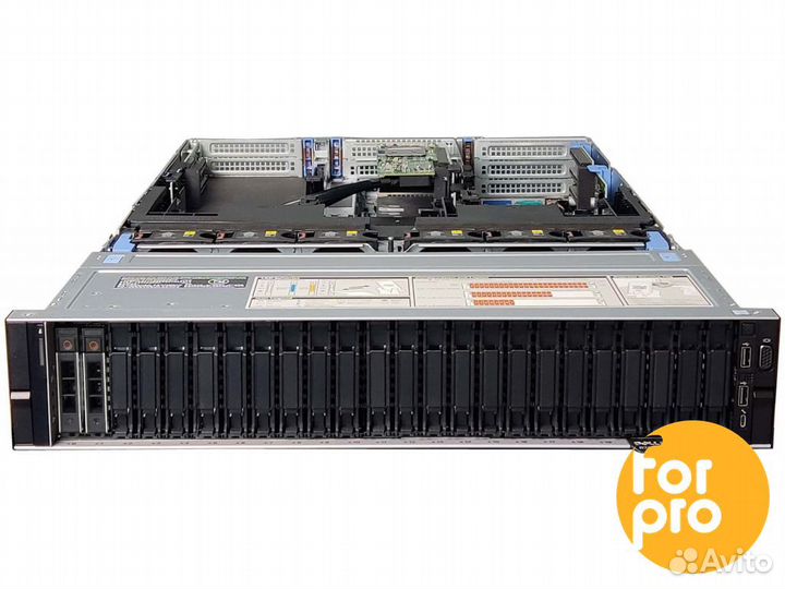 Сервер dell R740xd 24SFF 2x4109Sil 64GB, HBA330