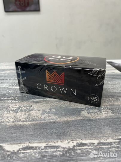 Уголь кокосовый Crown для кальяна и гриля 1кг