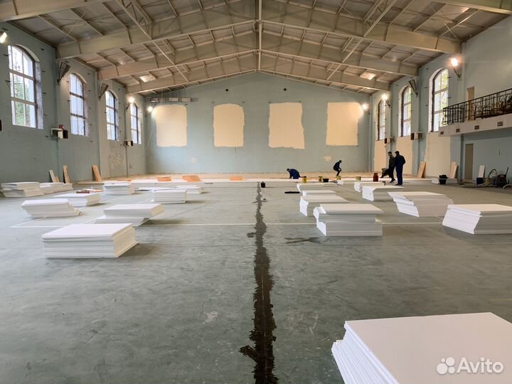 Бетонная стяжка с затиркой поверхности