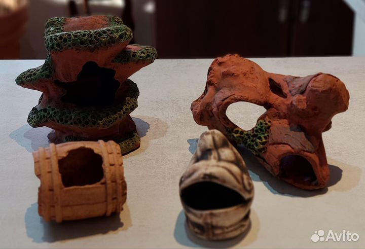 Камни-ракушечник,гроты,коралл для аквариума