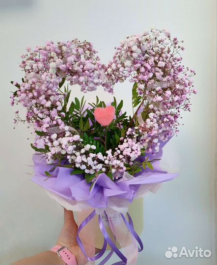 Сердце из Гипсофилы