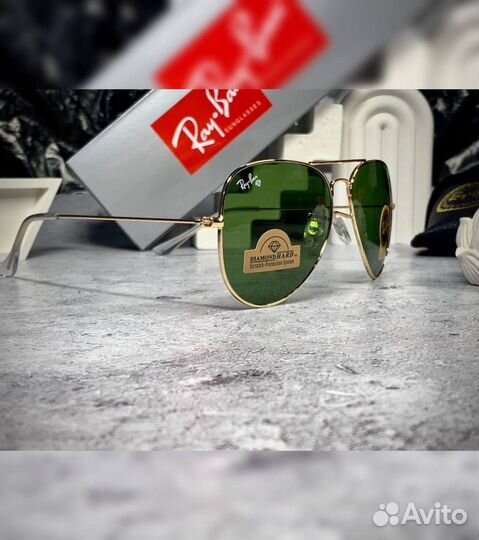 Очки Ray Ban Aviator с комплектом