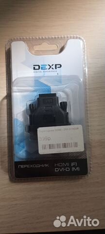 Переходник dexp hdmi - DVI-D купить в Санкт-Петербурге | Электроника ...