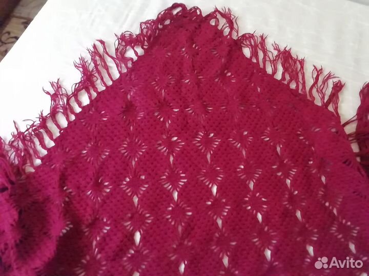 Косынка вязаная тёплая