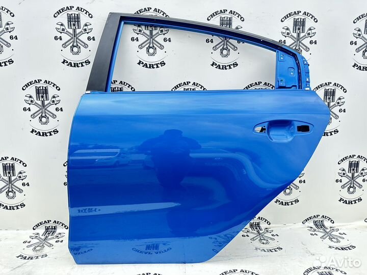 Синяя задняя левая дверь Kia Rio 4 Оригинал