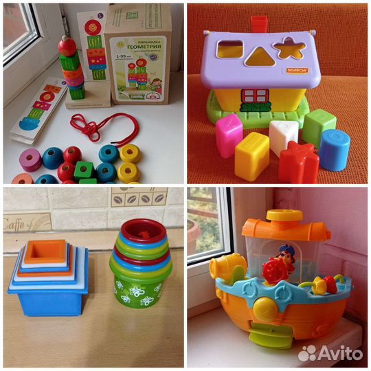 Развивающие игрушки для малышей пакетом