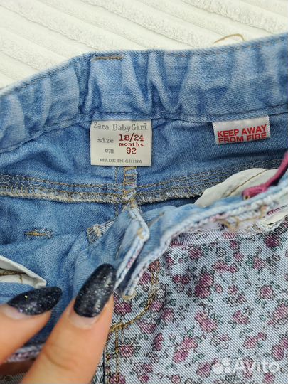 Джинсы zara, для девочки 92-98 размер