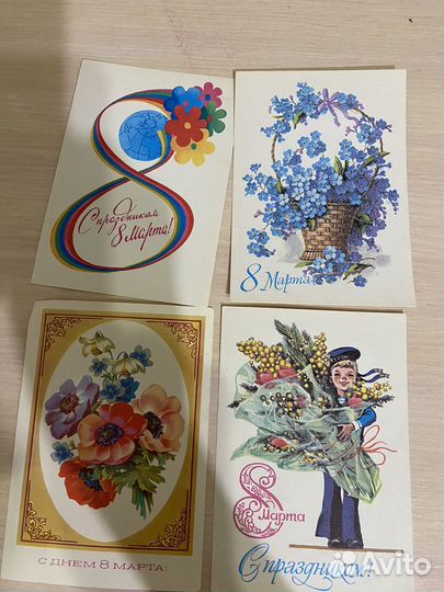 Открытки СССР разных художников