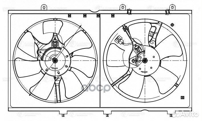 Вентилятор радиатора LFK1100 luzar