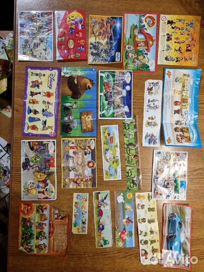 Вкладыши от киндеров