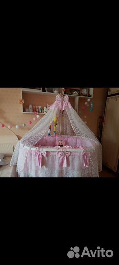 Детская кроватка круглая бу