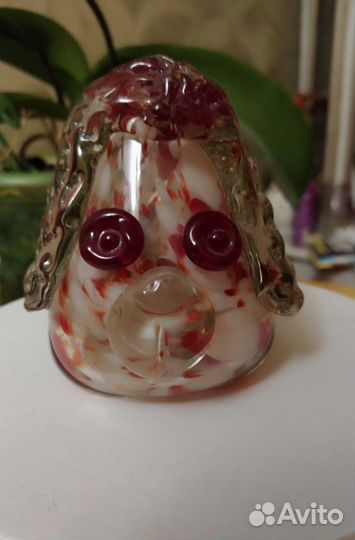 Сувенир собака стекло