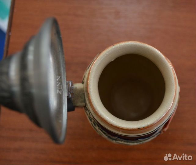 Пивная кружка высота С крышкой 16,4 см