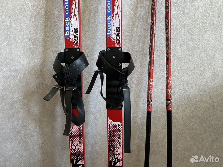 Лыжи детские 160см с палками