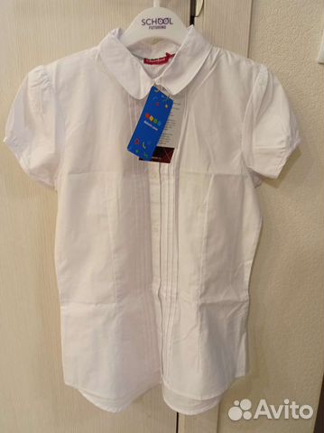 Две белые блузки для школы 152 и 158