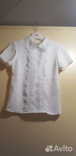 Блузка белая для девочек