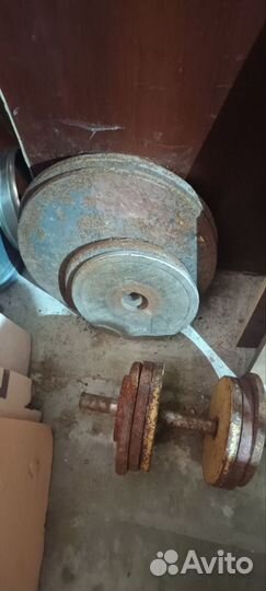 Скамья для жима лежа и штанга