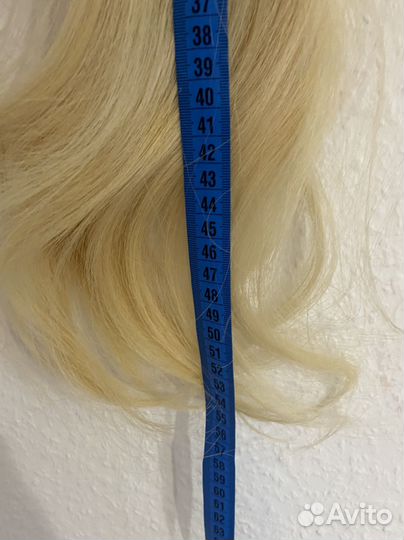 Волосы для наращивания 60 см блонд