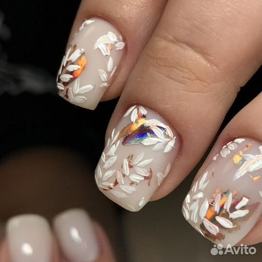 Маникюр Гель лак Наращивание