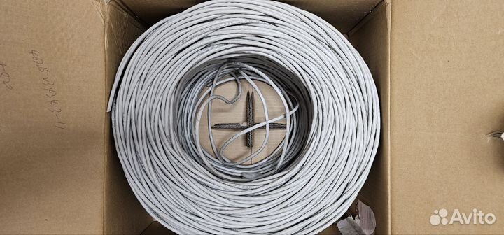 Кабель витая пара utp 5e медь Hyperline uutp4 pvc