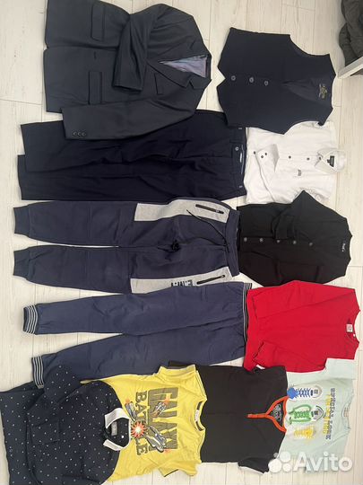 Вещи пакетом на мальчика 140