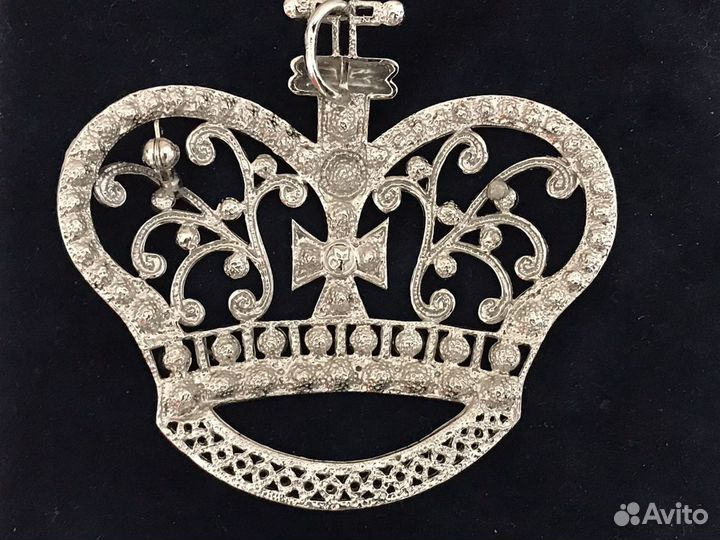 Винтажный подвес, кулон Корона
