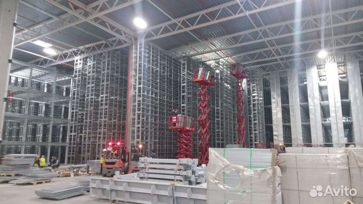 Монтаж стеллажей