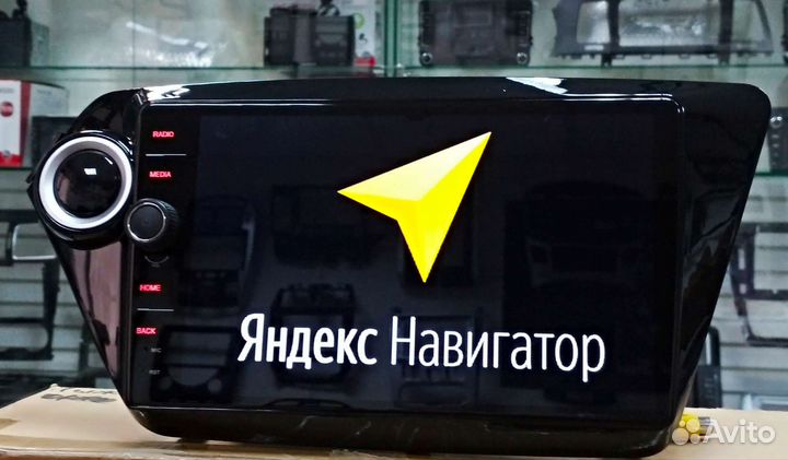 Kia Rio 3 магнитола Android с крутилкой