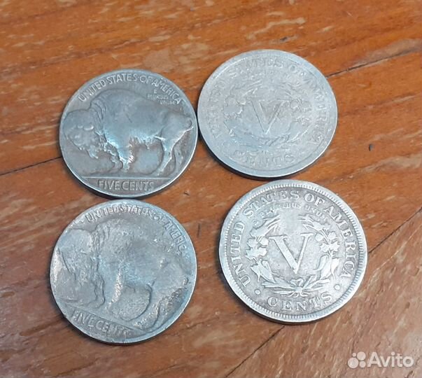 5 центов США 1898 - 1921 гг. Редкие