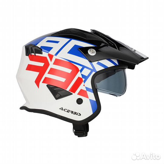 Acerbis Jet Aria 2206 Graphic Мотошлем Blue Red Синий