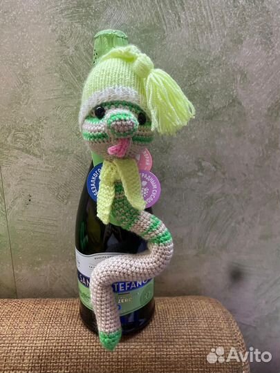 Вязанные игрушки змейки