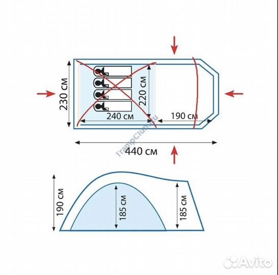 Палатке Tramp Anakonda