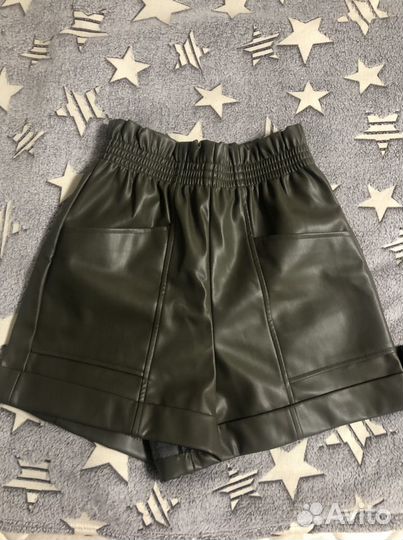 Шорты из эко кожи