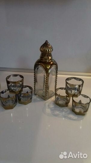 Штоф новый со стаканами