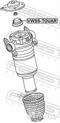 Опора амортизатора volkswagen touareg 2010- VWS