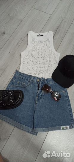 Новые джинсовые шорты 42,44,46,48,50,52 р