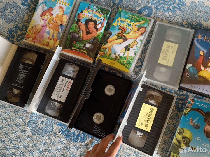 Видеокассеты vhs с фильмами и мультфильмами