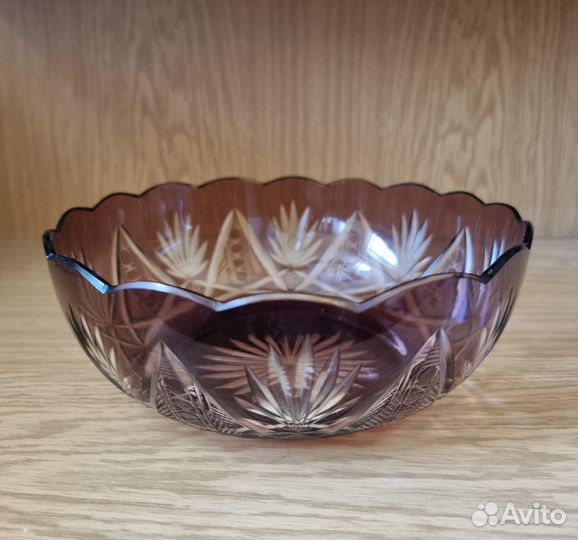 Ваза марганцевое стекло СССР