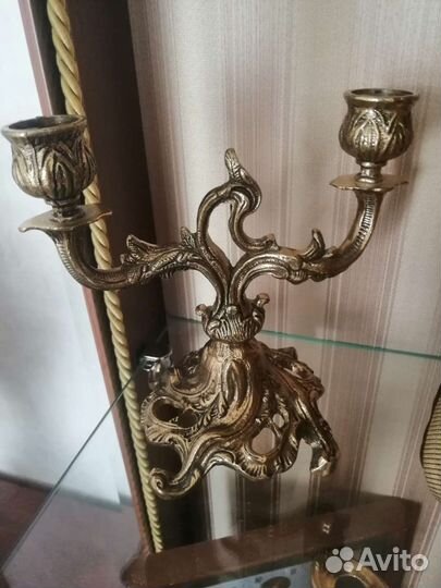 Подсвечники пара. Бронза