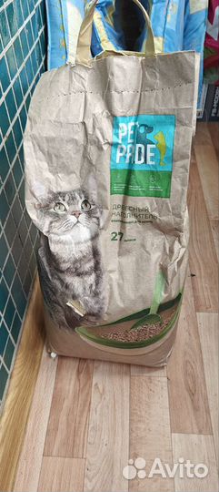 Наполнитель древесный для кошек PetPride