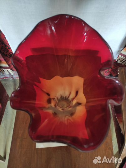 Бокалы, вазочка Богемия