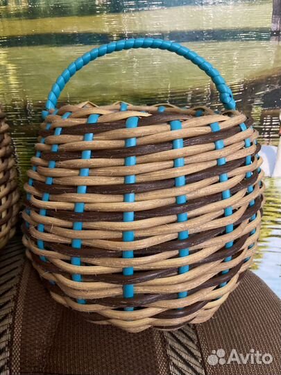 Кашпо из ротанга