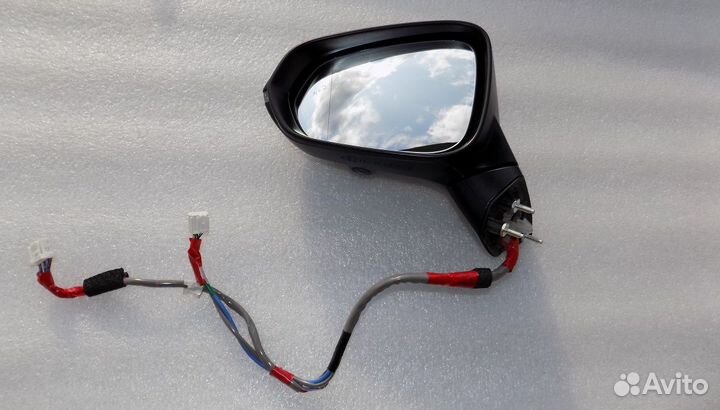 Водительское зеркало Lexus Rx черное 2015-2023