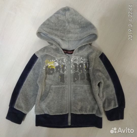 Велюровый костюм, 1 год (80 см)