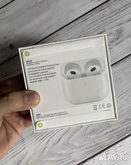 Беспроводные наушники /Airpods 3 (Гарантия, Чехол)